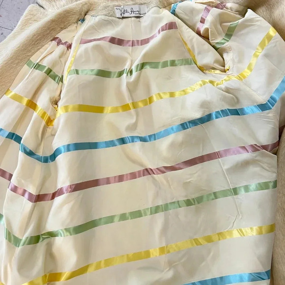 Lilli Ann Vintage 50s 60s Cream Ivory Mohair Swing Coat - Picture 3 of 9